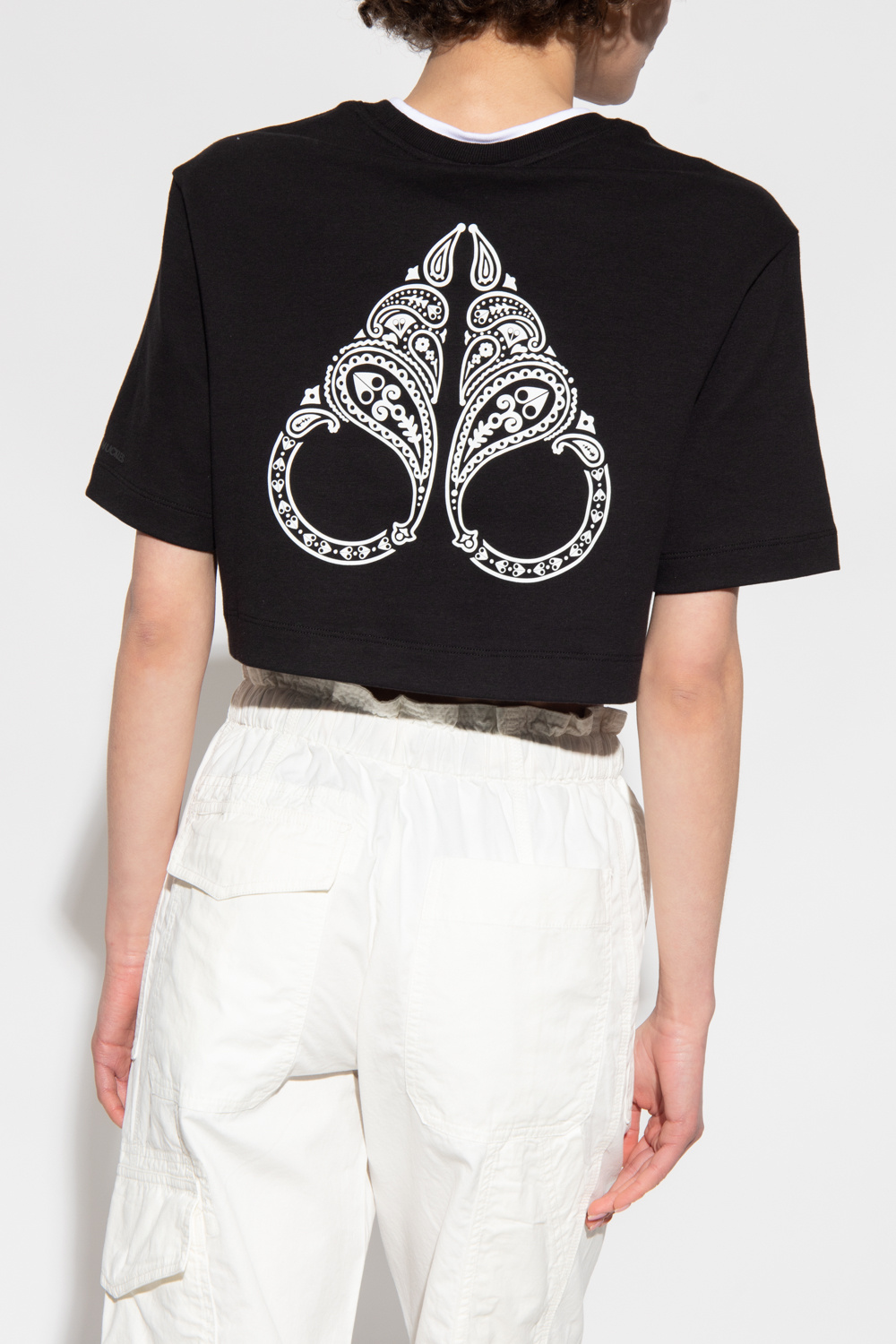 ★MOOSE KNUCKLES★ロゴポロTシャツ Moose Knuckles T-shirt with printed logo | Men's Clothing